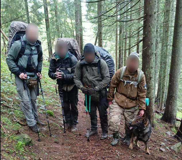 Собака допоміг буковинським прикордонникам спіймати в горах ухилянтів - відео